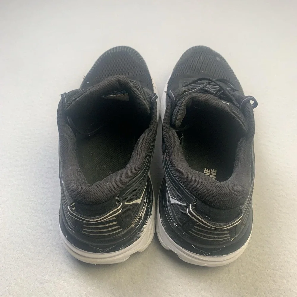 Hoka One One Bondi 7 Shoes Mens Size 10.5 Black Cushioned Running Sneakers